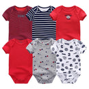 6Pcs/Lot Cartoon Design Soft Cotton Baby Rompers childrensterritory