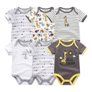 6Pcs/Lot Cartoon Design Soft Cotton Baby Rompers childrensterritory