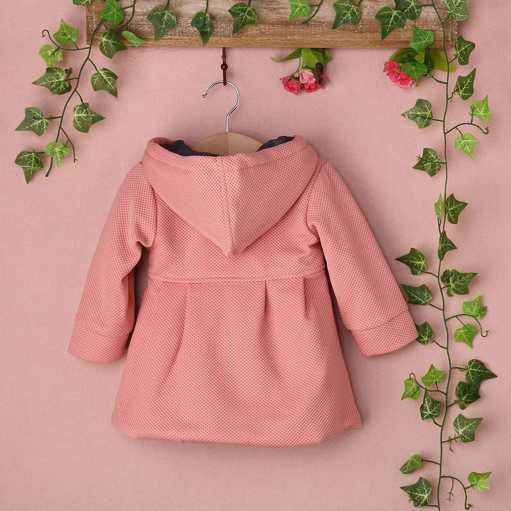 Toddler Girl Warm Fleece Hooded Snow Jacket