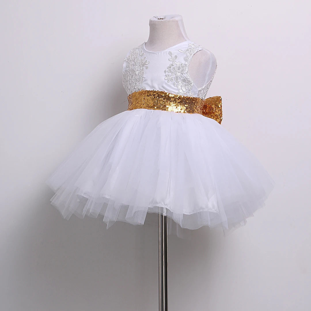 Kids/Baby Girl Sequins Bow-knot Party Dresses