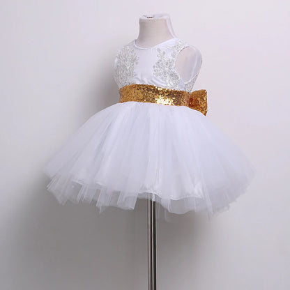 Kids/Baby Girl Sequins Bow-knot Party Dresses