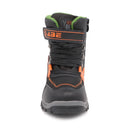 Boys Mid-Calf Black Leather And Rubber Winter Shoes childrensterritory