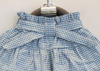 Little Girls Doll Print Vest + Shorts 2PCS Summer Outfit Set childrensterritory