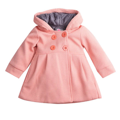 Toddler Girl Warm Fleece Hooded Snow Jacket