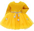 Toddler Girls Fluffy Sweater Dresses With Star Design childrensterritory