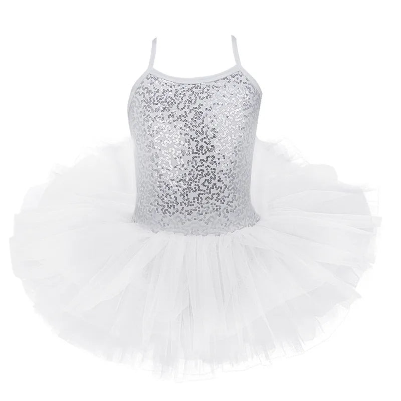 Kids Girls Sequin Tulle Ballet Dresses childrensterritory