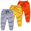 Warm Solid Pattern Casual Cotton Sports Pants for Kids childrensterritory