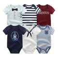 6Pcs/Lot Cartoon Design Soft Cotton Baby Rompers childrensterritory
