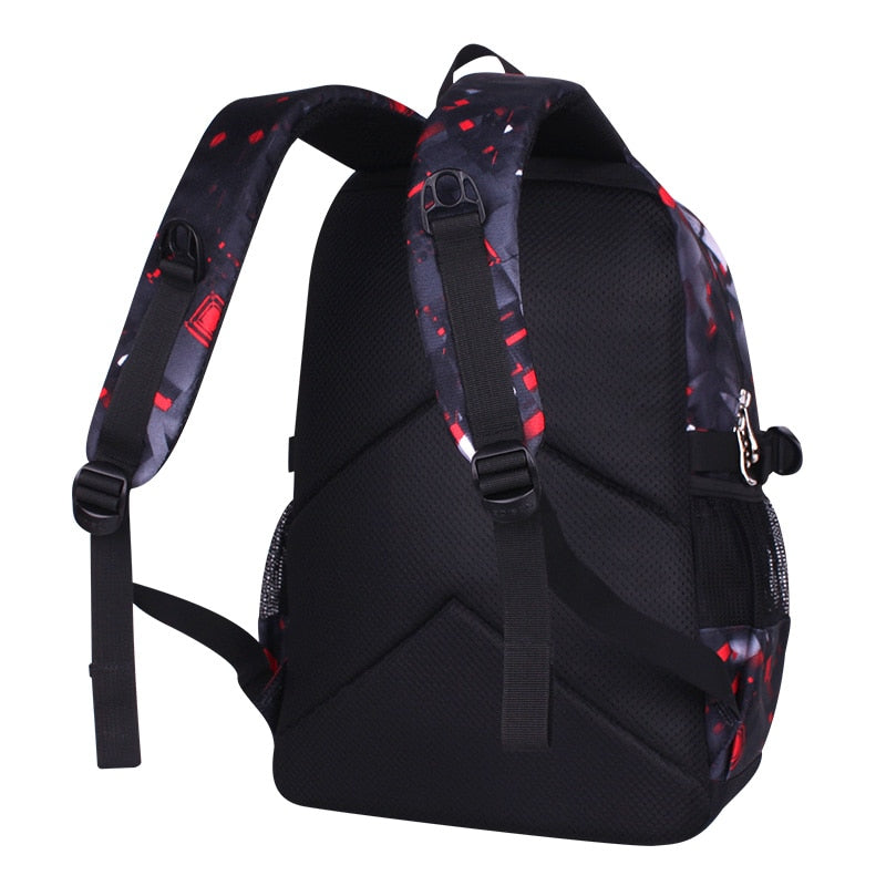 3D Football Print Kids Anime School Backpack Travel Bag childrensterritory