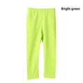 Kids Girls Candy Color Soft Elastic Cotton Leggings/Trousers childrensterritory