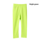 Kids Girls Candy Color Soft Elastic Cotton Leggings/Trousers childrensterritory