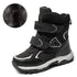 Boys Classic Style Hooks And Loops Leather Snow Boots childrensterritory