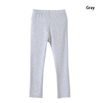 Kids Girls Candy Color Soft Elastic Cotton Leggings/Trousers childrensterritory