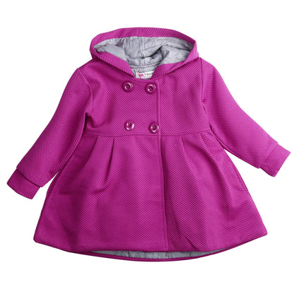 Toddler Girl Warm Fleece Hooded Snow Jacket
