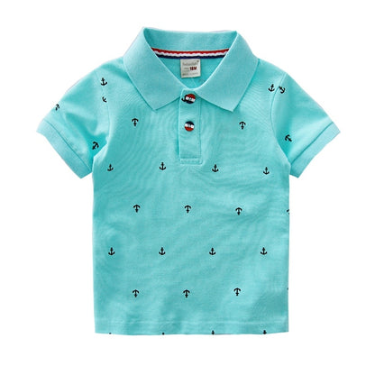 High Quality Printed Polo Cotton T-Shirts for Toddler Boys childrensterritory