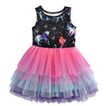 Kids Girls Unicorn Embroidery Birthday Tutu Dresses childrensterritory