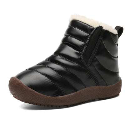 Warm Plush Leather Winter Snow Boots for KIds childrensterritory