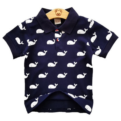 High Quality Printed Polo Cotton T-Shirts for Toddler Boys childrensterritory