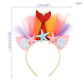 Mermaid Tail Party Headband Photo Props for Girls childrensterritory