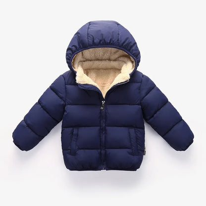 Baby/Kids Warm Plush Thicken Fur Hooded Jackets childrensterritory