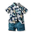 Toddler Boy Floral Bowtie Shirt + Shorts Gentleman Clothing Set childrensterritory