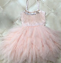 Kids' Girls Feather Tassels Design Princess Ball Gown Dresses childrensterritory