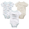 6 pcs/lot Baby Girls Cartoon Print Bodysuits for Summer childrensterritory