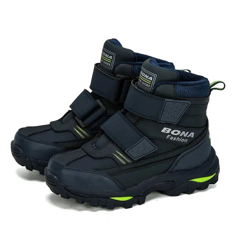 Boys Ankle Length Anti-Slip Warm Hiking Shoes childrensterritory