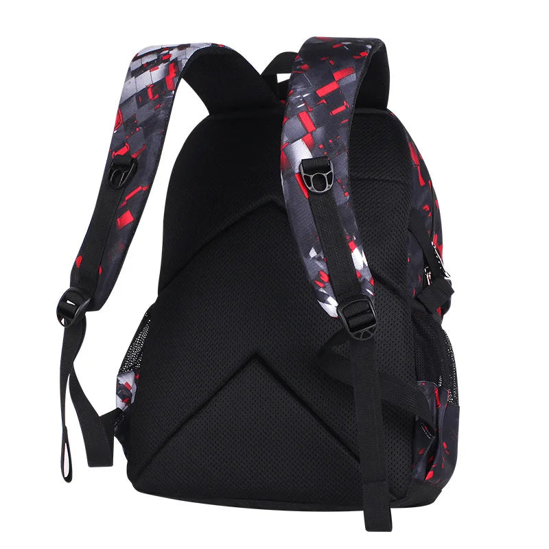 Basketball Print Stylish School Bag for Kids childrensterritory