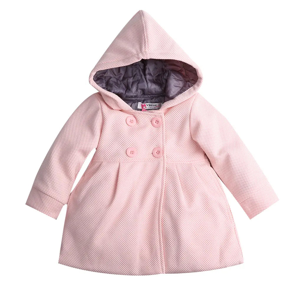 Toddler Girl Warm Fleece Hooded Snow Jacket