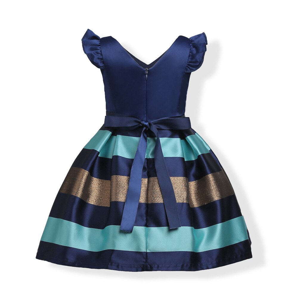 Kids Girls Striped Party Dresses/Princess Costume childrensterritory