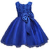 Sleeveless Bow Lace Design Girls Party Dresses childrensterritory