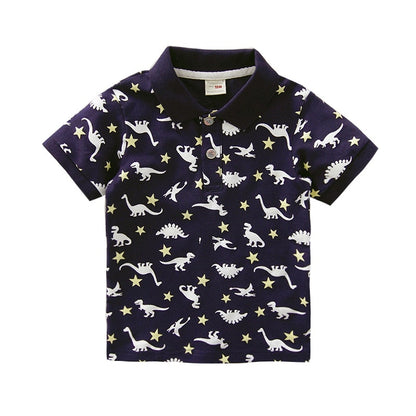 High Quality Printed Polo Cotton T-Shirts for Toddler Boys childrensterritory