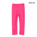 Kids Girls Candy Color Soft Elastic Cotton Leggings/Trousers childrensterritory