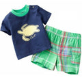 Kids Boys Cartoon Letter Design T-Shirt and Pant Suit childrensterritory