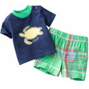 Kids Boys Cartoon Letter Design T-Shirt and Pant Suit childrensterritory