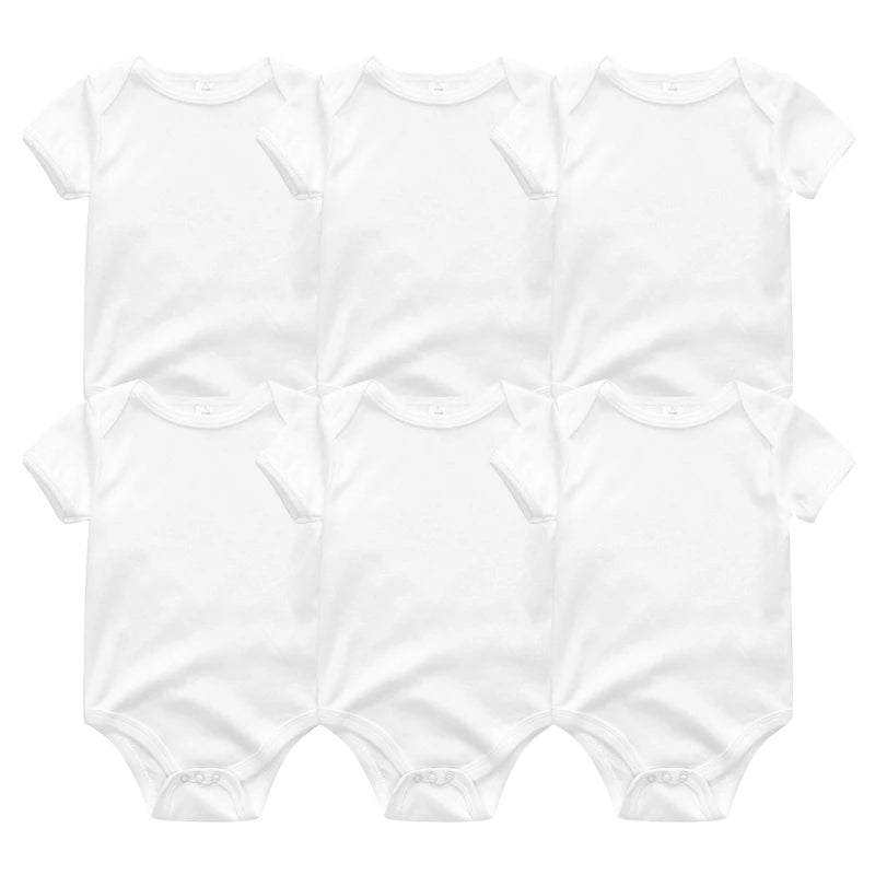 6Pcs/Lot Cartoon Design Soft Cotton Baby Rompers childrensterritory