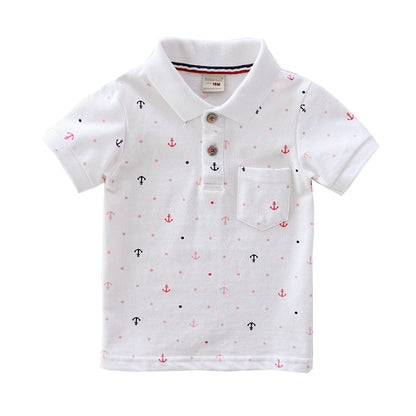High Quality Printed Polo Cotton T-Shirts for Toddler Boys childrensterritory