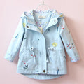 Designer Kids Girls Hooded Windbreaker Jackets childrensterritory