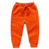 Warm Solid Pattern Casual Cotton Sports Pants for Kids childrensterritory