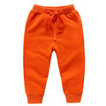 Warm Solid Pattern Casual Cotton Sports Pants for Kids childrensterritory