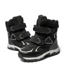 Boys Classic Style Hooks And Loops Leather Snow Boots childrensterritory