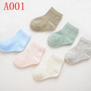Baby Solid Color 6Pair/lot Thin Cotton socks childrensterritory