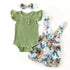 Baby Girl 3Pcs Floral Outfit Set for Summer childrensterritory