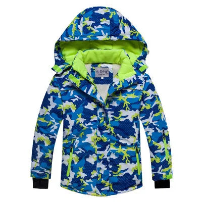 Kids Waterproof Warm Fleece Snow Suits Set childrensterritory