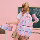 Kids Girls Stars Print School Backpack with Lunch Box and Pencil Case