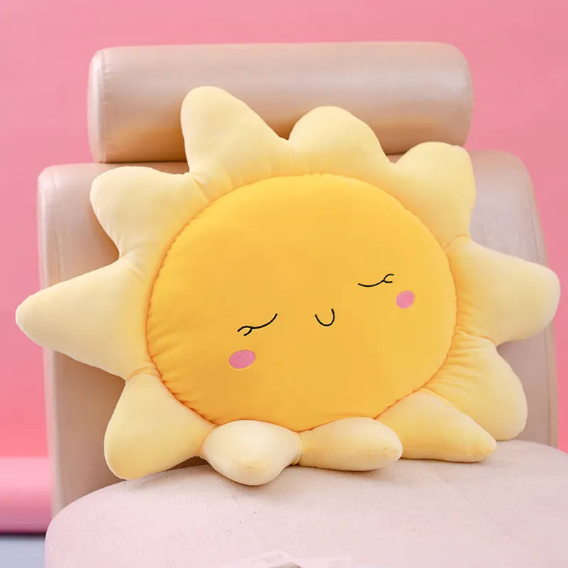 1Pc Sun and Clouds Design Ultra Soft Stuffed Baby Pillows childrensterritory