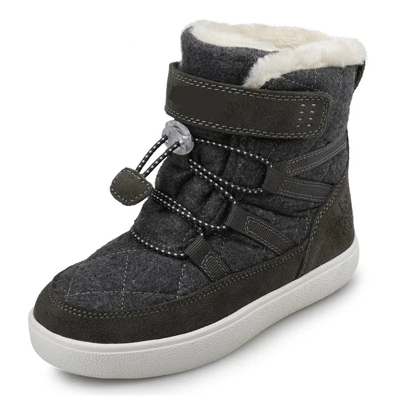 Kids Fashion Warm Snow Boots With Plush Lining childrensterritory