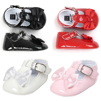PU leather Baby Girls First Walkers Party Shoes childrensterritory