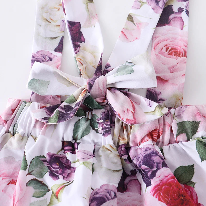 Baby Girl 3Pcs Floral Outfit Set for Summer